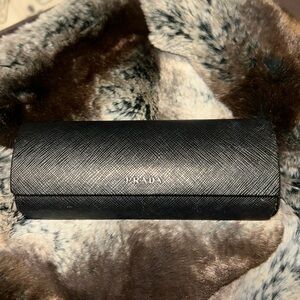 PRADA Preloved Glasses Case Dark